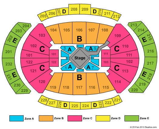 T-Mobile Center George Strait Zone Seating Chart